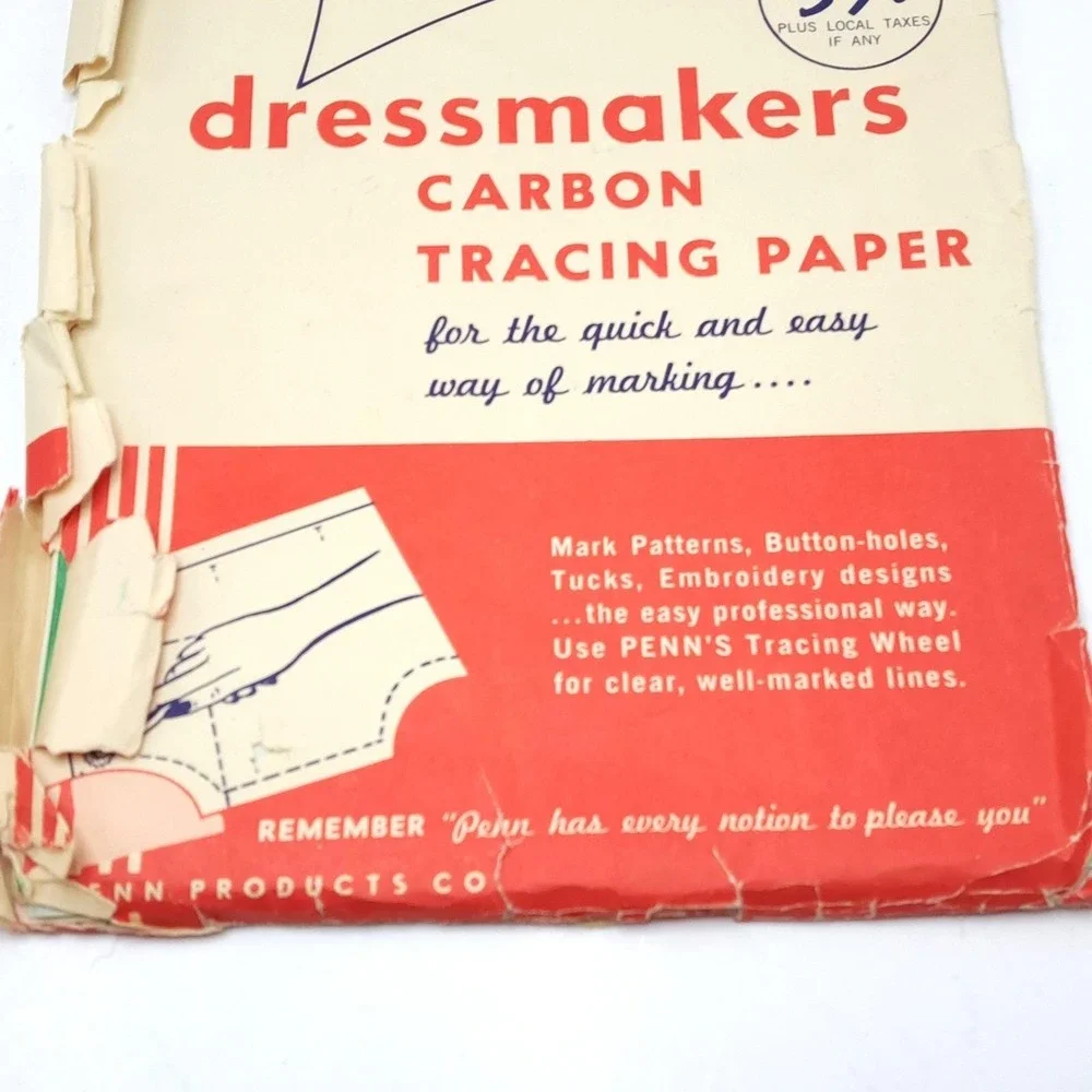 Vintage Traum Penn Dritz Sewing Notions Lot OS Multicolor Tracing Paper Bonding